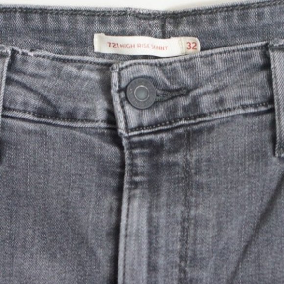 Levi's High Rise Skinny Jeans in Grey 32 - Picture 4 of 5